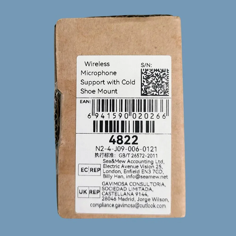 SmallRig 4822 ~ Wireless Mic Support with Cold Shoe Mount ~ BRAND NEW